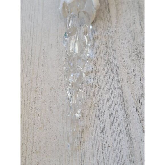 Icicle snowman glitter Top Hat star ornament Xmas decor - Picture 7 of 7